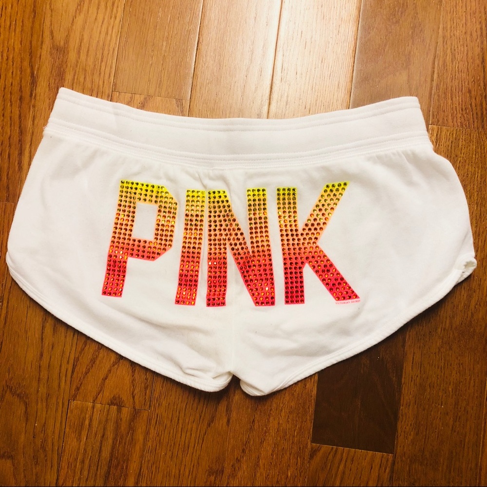 VS PINK lounge rhinestone shorts